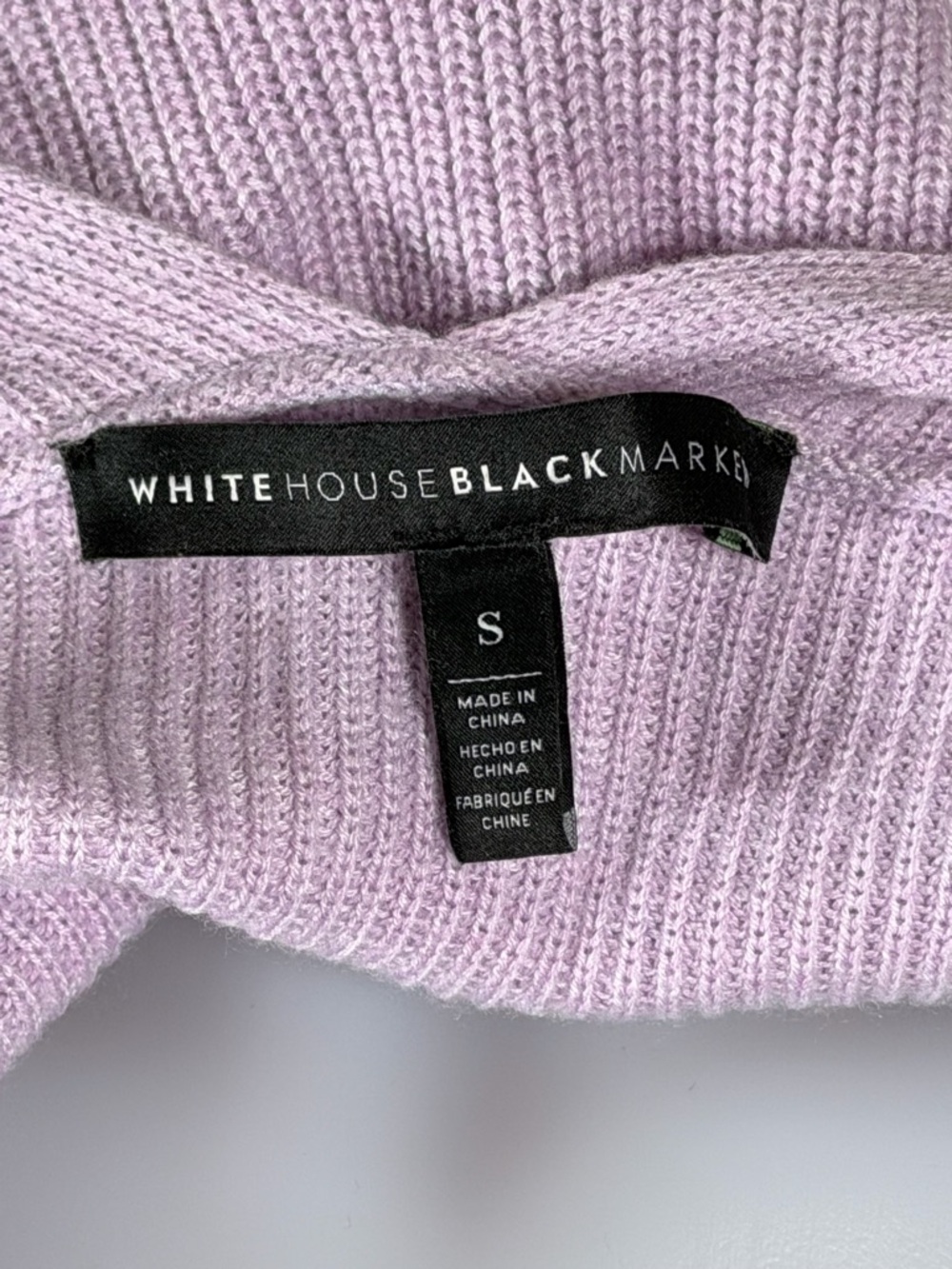 WH BM Lavender Scoop Neck Lightweight Sweater - Picture 7 of 8